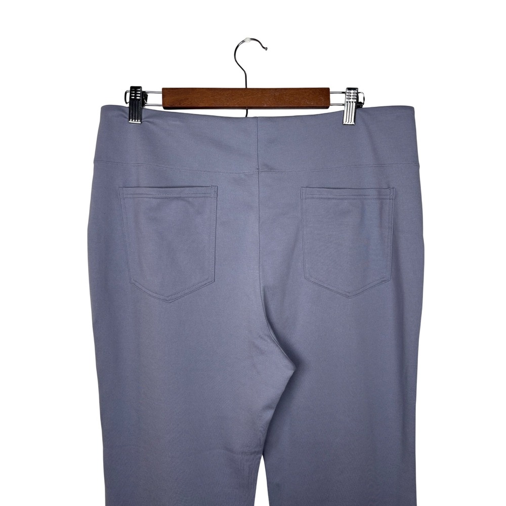 Halara XL High Waisted Flare Work Pants SculptKnit Blue Purple Tummy Control NEW - Picture 7 of 12